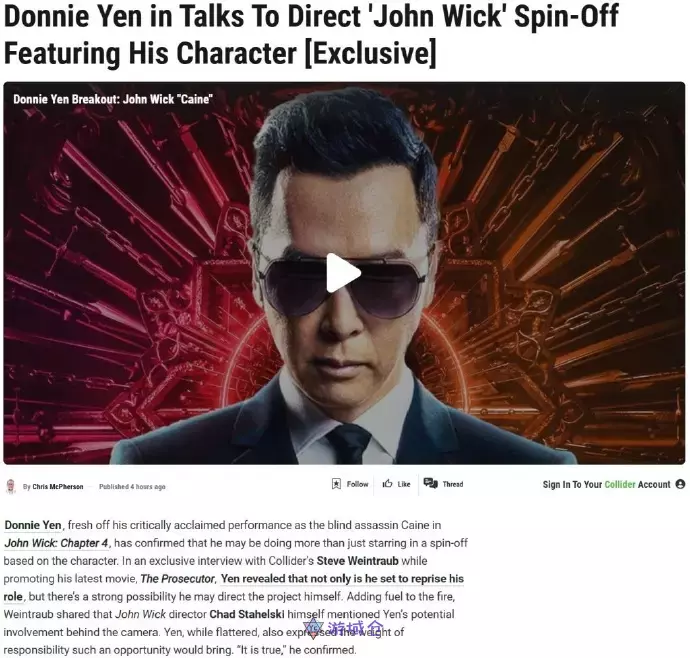 甄子丹《热血无赖》改编电影项目被取消 甄子丹《热血无赖》改编电影项目被取消