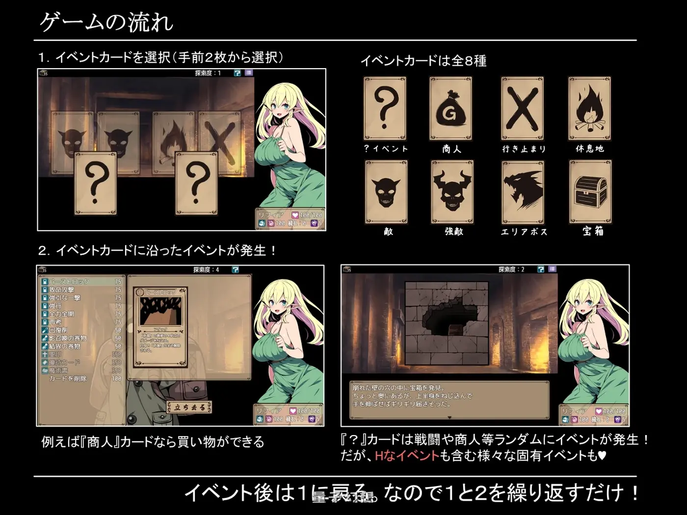 [日式/RPG] 精灵少女莉菲雅与梦幻迷宫 エルフ少女リフィアと夢幻の迷宮 Ver1.06 AI汉化版 [更新/1.20G]