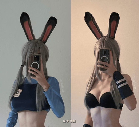 《疯狂动物城》性感朱迪COS 脱光衣服谁还不是动物