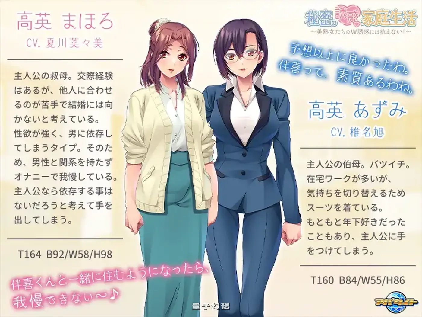 新作[冒险/ADV] 秘密诱惑家庭生活 ～无法抗拒的两位美熟女双重诱惑！ ～ AI汉化版+全CG存档 [630M]